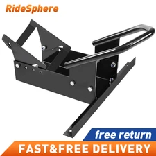 Adjustable Motorcycle Wheel Chock Stand for 15"-21" Wheels Trailer Hauling