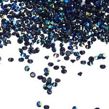 7200Pcs 3mm Wedding Table Scatter Confetti Diamond for Party, Black AB