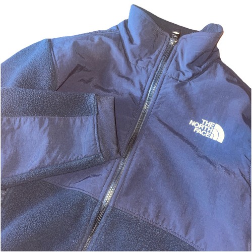 North Face Full Zip Fleece Boys Black Jacket Size M. Full Zip L/S Pre-owned