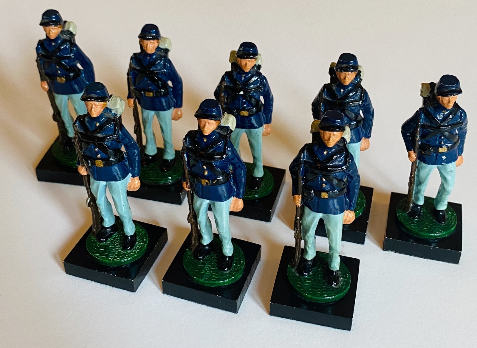 Vintage 1985 - American Civil War Chess Set - Hand Painted - SAC Style - Harrods