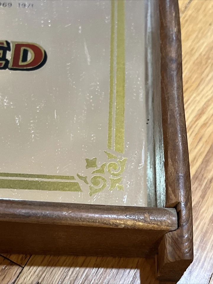 Letrero Bandeja Espejo Publicidad Licor GIN Beefeater Dry Vintage Años 70’s? Foto 2 de 3