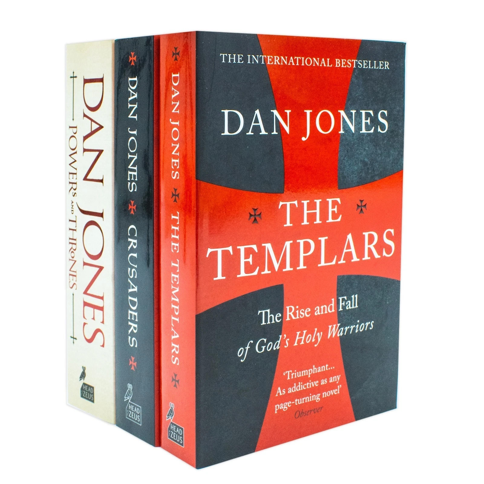 Dan Jones Collection 3 Books Set Templars,Crusaders, Powers and Thrones NEW