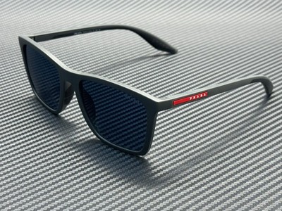 PRADA LINEA ROSSA PS B08S UFK05U Rubber Grey Blue Mirror Violet Men's 56 mm Sung