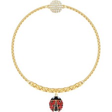 Bracciale donna Swarovski sette stelle coccinella invisibile fibbia magnetica