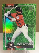 Brice Matthews 2026 Topps Rookie Green Holiday Easter Foil #132 Astros