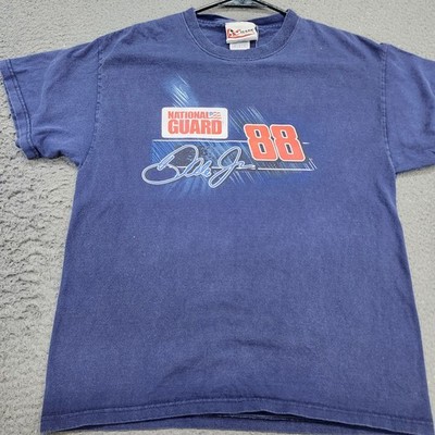 Vintage 2008 Dale Earnhardt Jr 88 National Guard NASCAR T-Shirt Blue M Chase