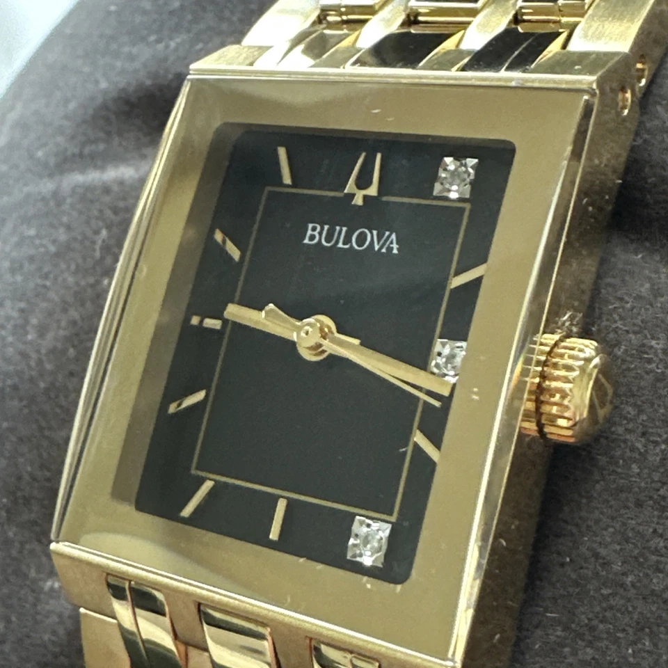 Женские часы Bulova Marc Anthony Quadra черный циферблат - 97P167 - Изображение 4 из 4