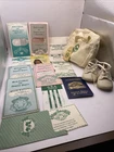 Vintage Cabbage Patch Lot 6 Birth Certificate, Passport, Airways Bag & More