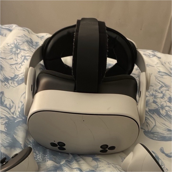 Meta Quest 3 Standalone VR Headset with Touch Plus Controllers, White/Black