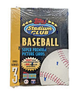 Topps Stadium Club 1993 Baseball Super Premium Picture Cards,Series 3 Sealed Box