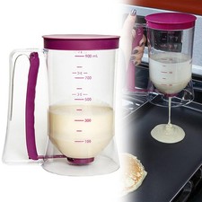 900ml  Pancake Batter Dispenser Cupcake Muffin Baking Tool Kitchen Measuring