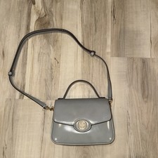 Tory Burch Robinson Spazzolato Patent Leather Shoulder Bag