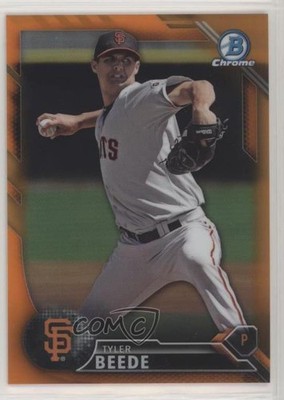 2016 Bowman Draft Chrome Top Prospects Orange Refractor 22/25 Tyler Beede 1s10