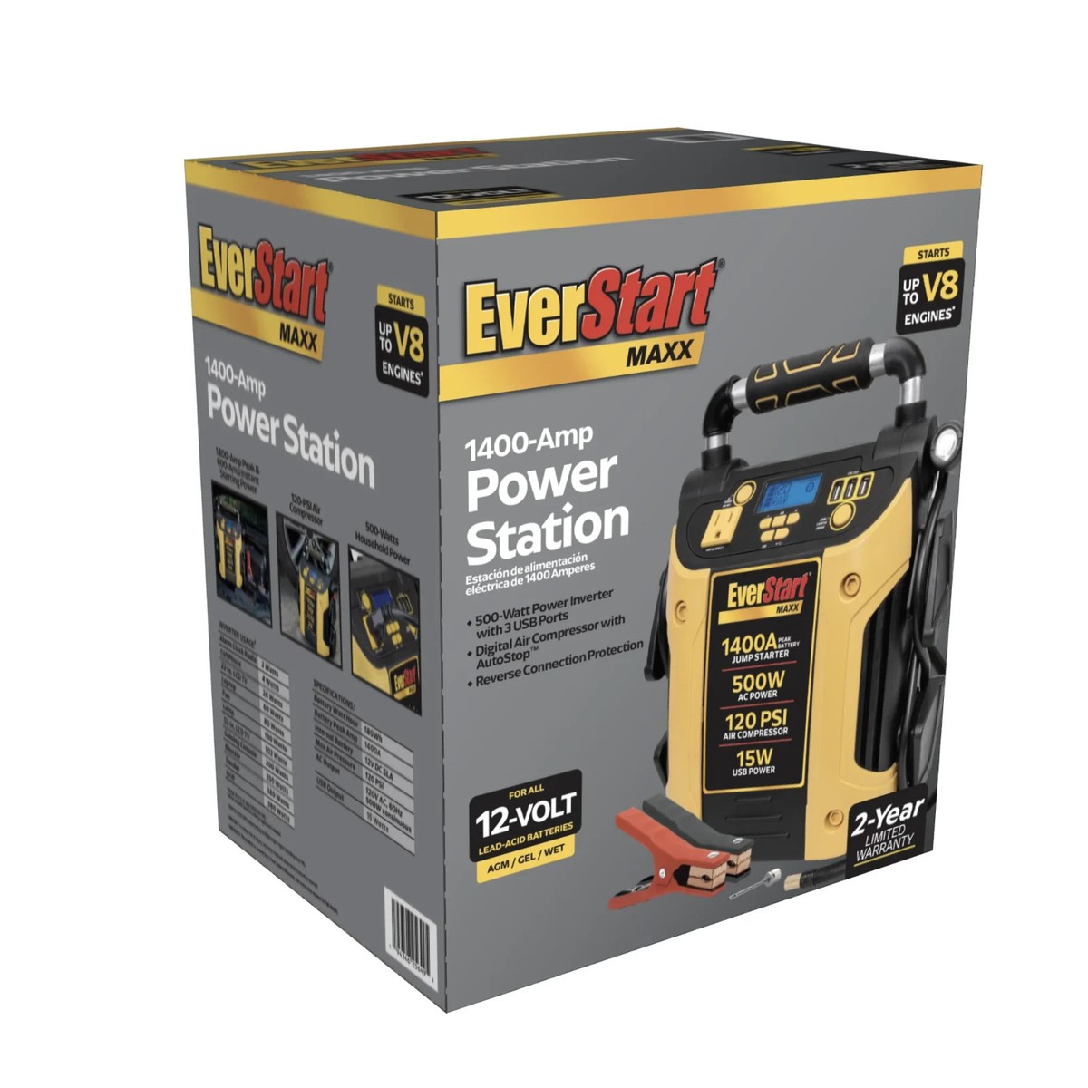 EverStart Maxx J5CPDE 1400 Peak Amps Jump Starter, Power Station