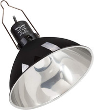 8.5 Inch Reptile Lamp Fixture,Optical Reflection Cover for Reptile Glass Terrari