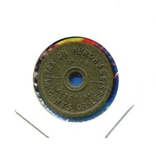 State of Washington Tax Commission Token On Purchases 4 Cents or Less Coin