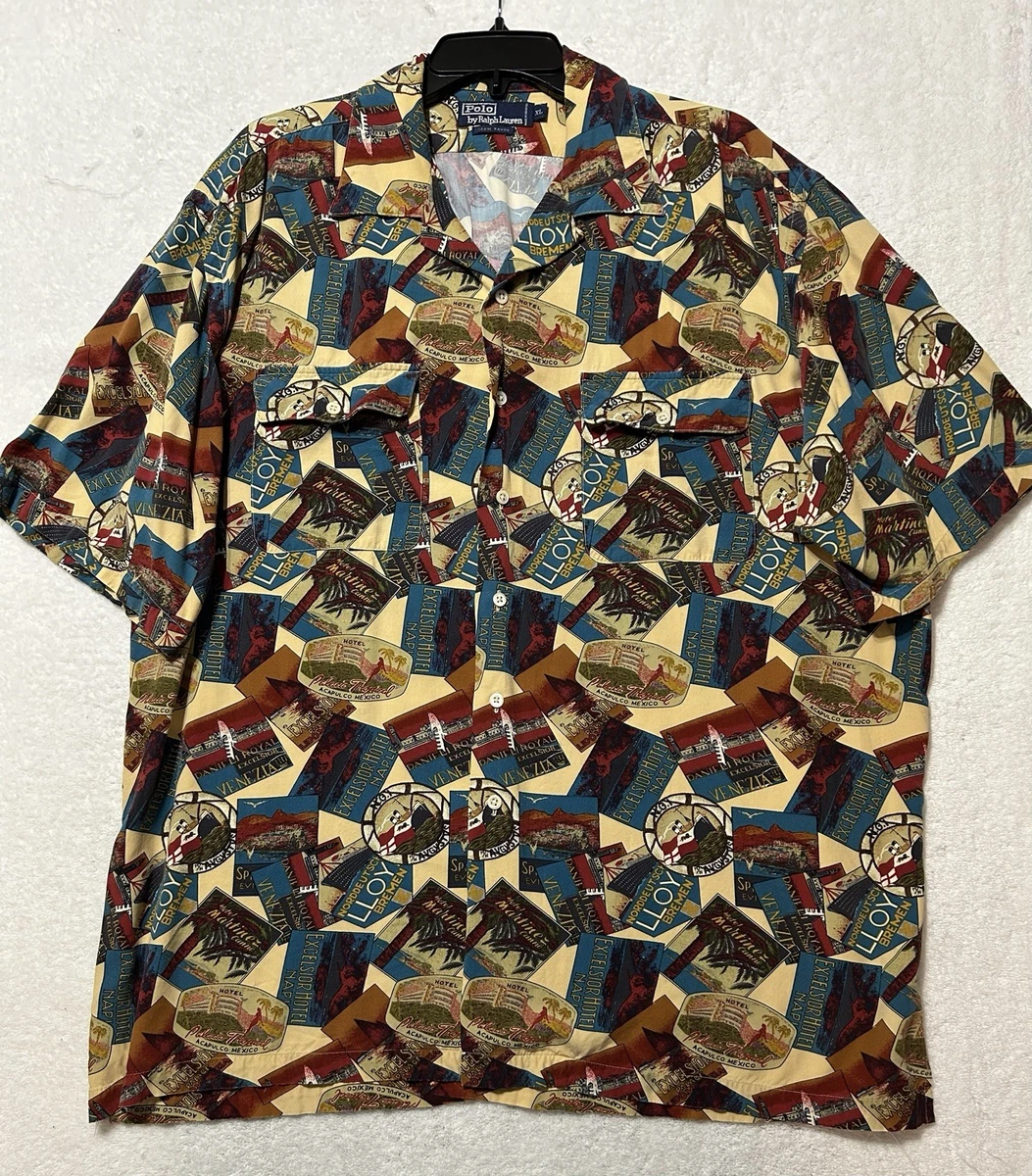 Polo Ralph Lauren Short Sleeve Hawaiian Casual Button-Down Shirts