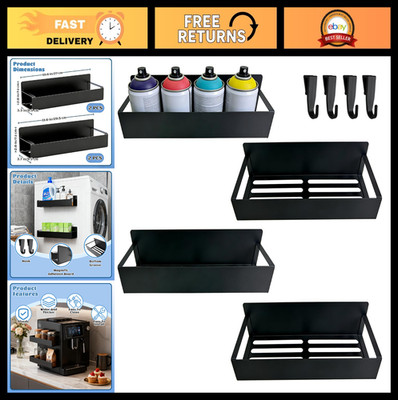 4 Pcs Magnetic Can Holder & Tool Storage Hooks for Garage, Auto Care, Workshop