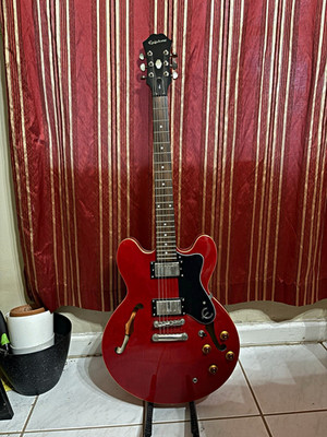 Epiphone ES-335 Semi-Hollow Electric Guitar Red 6-String RH Maple/Rosewood