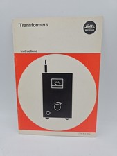 Instructions transformateurs Leitz