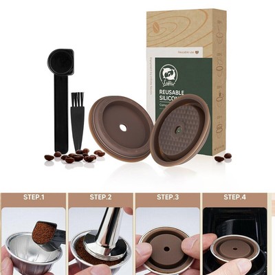 Capsule Pods Cap Lids For Refilled Capsules Reusable-Vertuo