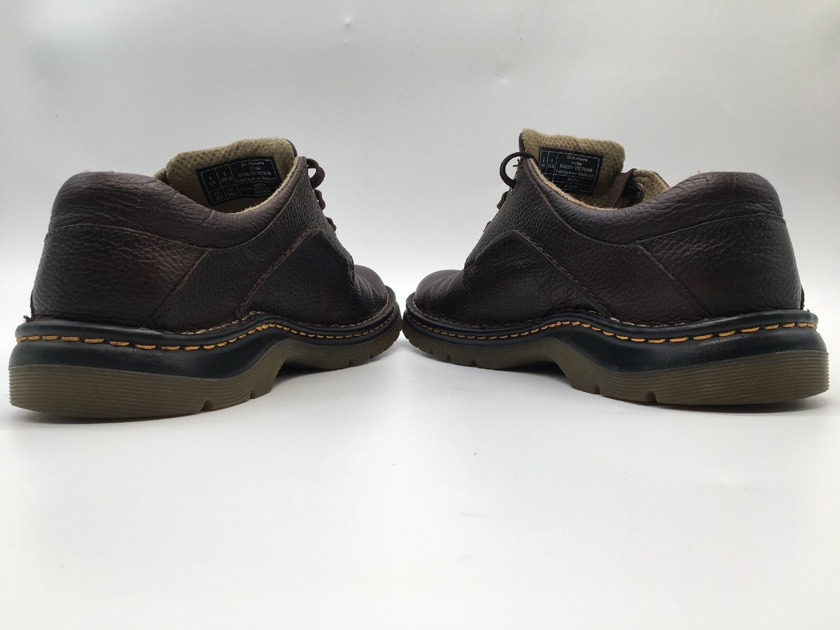 DR MARTENS 11194 Pebble Genuine Leather Size 9 M Vintage Dr. Martens 11194 Brown Pebbled Leather Oxford Shoes  main image 3