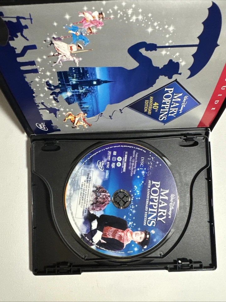 Mary Poppins DVD 2-Disc Set classic 60s Disney movie 4oth Anniversary Edition! - Image 2 of 4