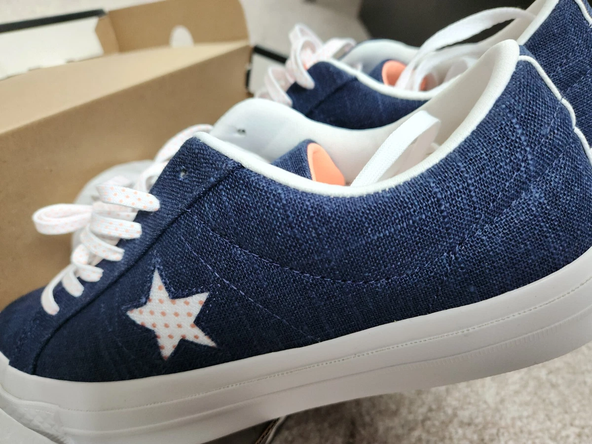 Coral canvas ox hot sale converse