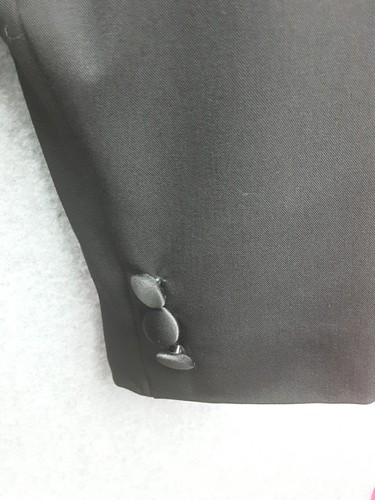 Dotti Size 12 Black Lined Satin Collar Single Button Career Staple Jacket - Picture 7 of 12