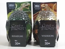 Mega Construx Game Of Thrones Eggs RHAEGAL & VISERION buildable figure toy
