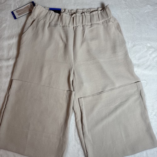 Hilary Radley Damen High Rise, Wide Leg Hose OatMeal Größe Large, - Bild 2 von 6