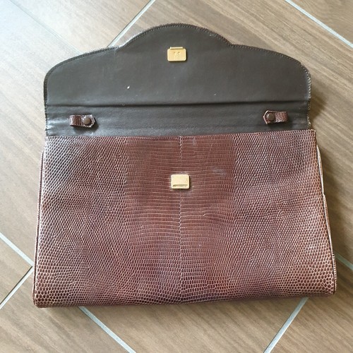 AR Alfred Roth West Germany alte Handtasche Damentasche Tasche Python Leder - Bild 3 von 14