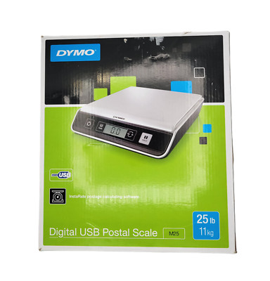 Dymo M25 Digital Postal Shipping Scale 25lb 11kg Battery Powered
