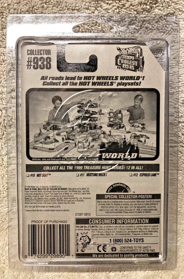 Inodoro Hot Seat th 1999 Treasure Hunt edición limitada Hot Wheels #938 Foto 2 de 2