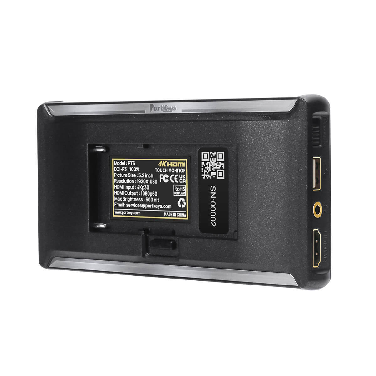 Portkeys PT6 5.2インチ カメラモニター Amazon.com : Portkeys PT6 Monitor 5.2 inch 3D LUT 4K HDMI