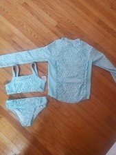 Jessica Simpson girls 6x- 3 piece bathing suit. Never worn