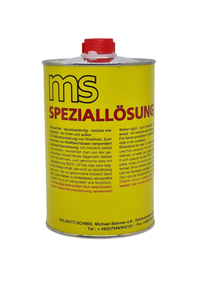 HOLZKITT-SCHMID Speziallösung MS/31CP zur Herstellung von Knetholz als Holzersatzmasse 57,12€/L