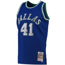 Mens Sz XL Mitchell  Ness Dirk Nowitzski Dallas Mavericks Icon Swingman Jersey