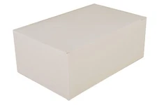 Southern Champion Tray 2717 Paperboard White Snack Carry-Out Box, Tuck Top, 7"