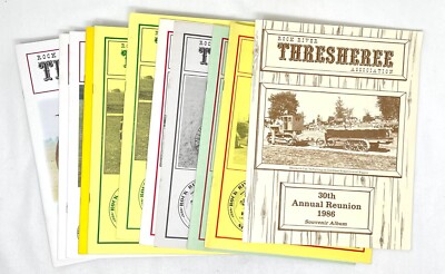 Lot 12 Rock River Thresheree Reunion Souvenir Album Books 1986 - 2000