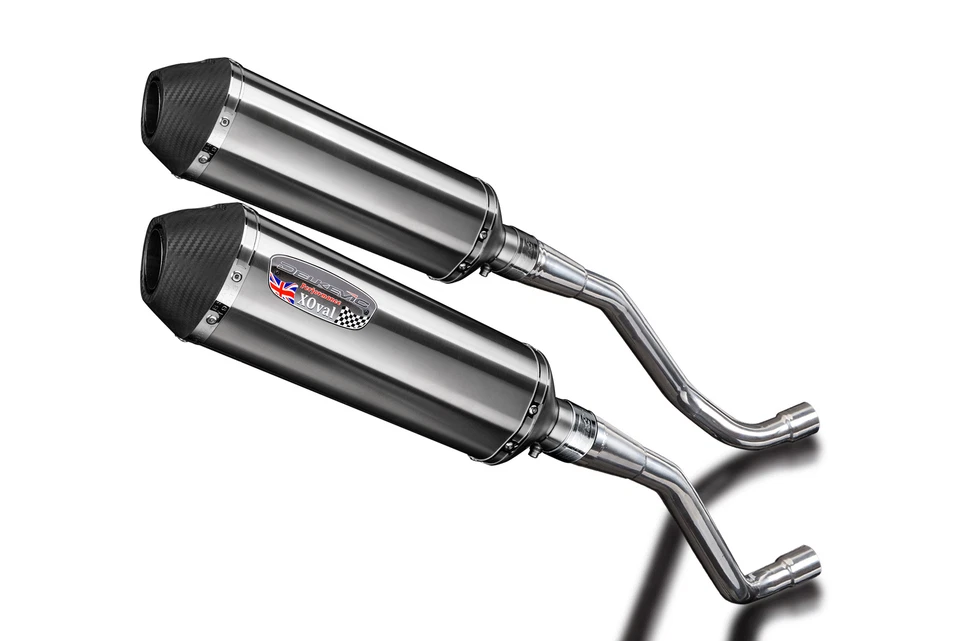 Yamaha XT660X XT660R 2004-16 Slip On 13.5" X-Oval Stainless Exhaust Muffler Kit - Image 4 of 4