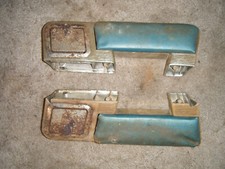 1964 1965 1966 1967 Chevelle Gto Cutlass Skylark Rear Seat Arm Rests Blue Oem Gm