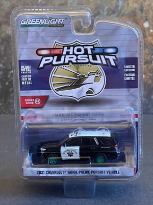 #ad Greenlight Green Machine 2021 Chevy Tahoe California Highway Patrol CHASE $33.95