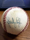 SPARKY LYLE 3 SIGNED AUTOGRAPHED ONL FEENEY BASEBALL! Red Sox, Yankees!