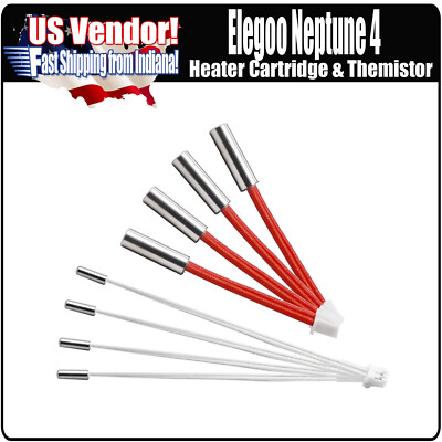 Heater Cartrige & Thermistor For ELEGOO Neptune 4 Hotend, Elegoo Neptune 4