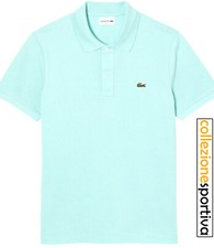 POLO LACOSTE SLIM FIT IN PETIT PIQUÈ MANICA CORTA- PH4012-00-LGF col.menta