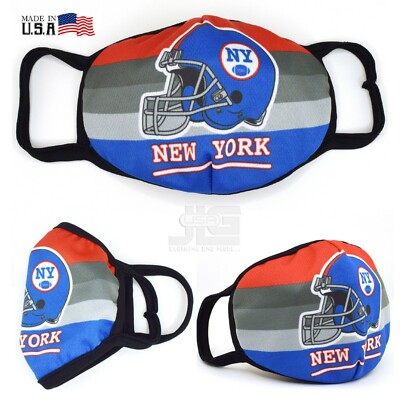 cloth mask for football helmet New York Fashion Cloth Face Mask Football team color Helmet Washable NEW