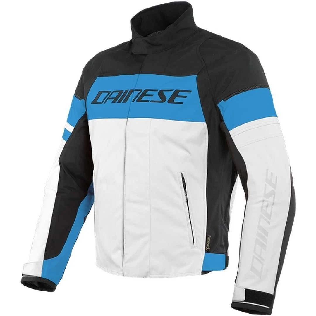 Motorcycle Jacket Dainese Lightning Dry Black White Blue 54 Jacket | eBay