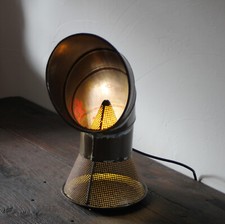 Originale Lampe Industrielle Artisanale Aération de Bateau Inspiration Matégot