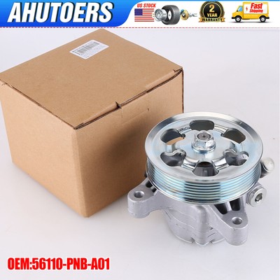 For Acura RSX TSX Power Steering Pump  W/ Pulley Fits Honda Accord CR-V Element
